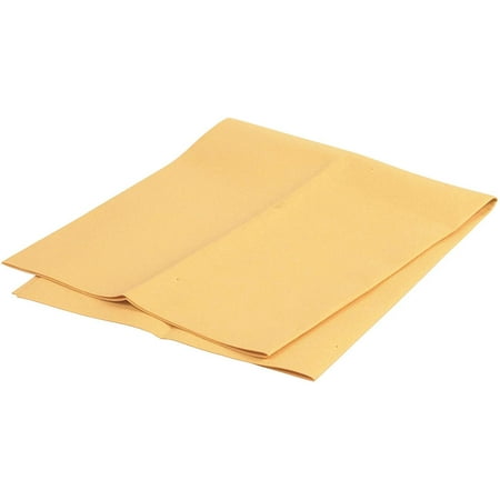 Carrand Synthetic Chamois Drying Towel - Reusable - 2.5 Sq Ft, Orange