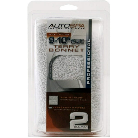 AutoSpa 40402AS Cotton Terry 9-10" Polishing Bonnet