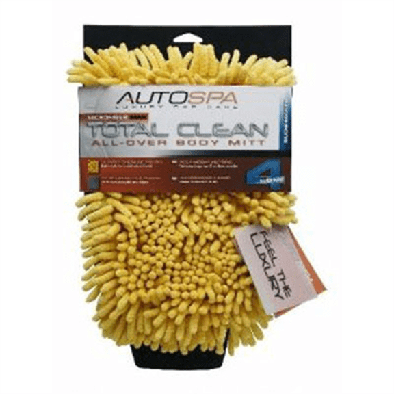 Carrand Microfiber MAX Total Clean Body Mitt-4 in 1, 7"x10"