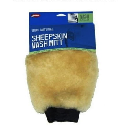 Carrand CRD40305 Champagne Sheepskin Wash Mitt