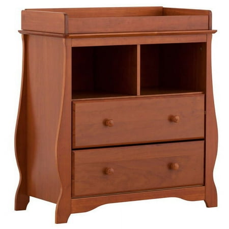Carrara 2 Drawer Change Table - Oak
