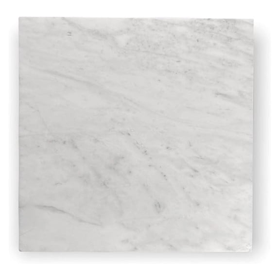 Carrara Marble Italian White Bianco 18x18 Marble Floor Wall Tile Polished for Bathroom Shower, Kitchen Baskplash, Fireplace