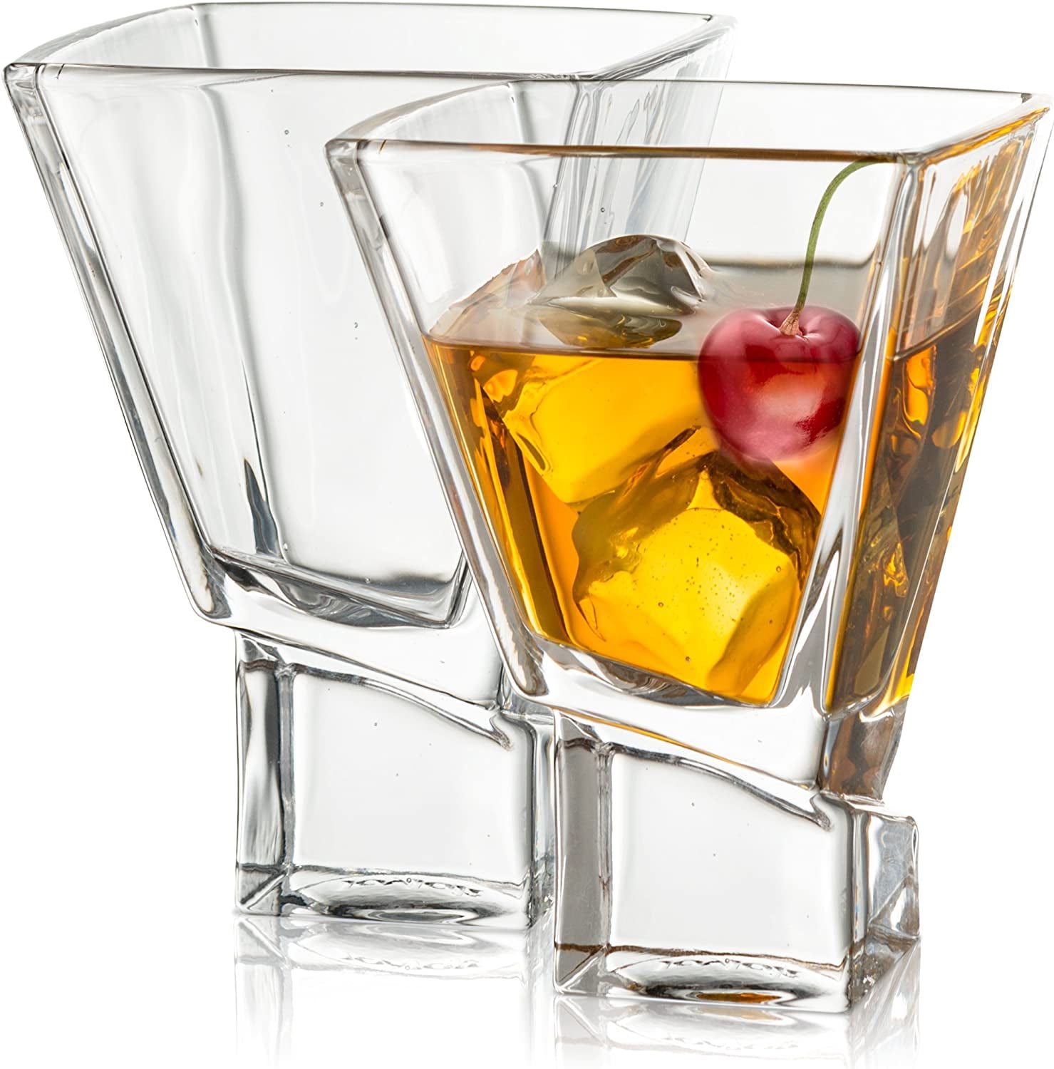 Carre 2-Piece Cocktail Glasses Set, 8 Ounce Martini Glasses - Walmart.com