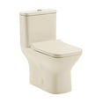 thumbnail image 1 of Carre One Piece Square Toilet Dual Flush 1.1/1.6 gpf in Bisque, 1 of 13