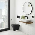 thumbnail image 1 of Carre Wall-Hung Elongated Toilet Bowl in Matte Black, 1 of 15