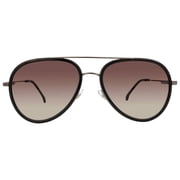 Carrera 1044/S Unisex Black/Grey Brown Shaded 57/17/145 Sunglasses MSRP $215