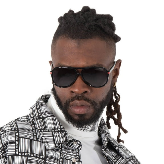 Carrera 1045/S 0807 IR Men's Black Plastic Full Rim Sunglasses