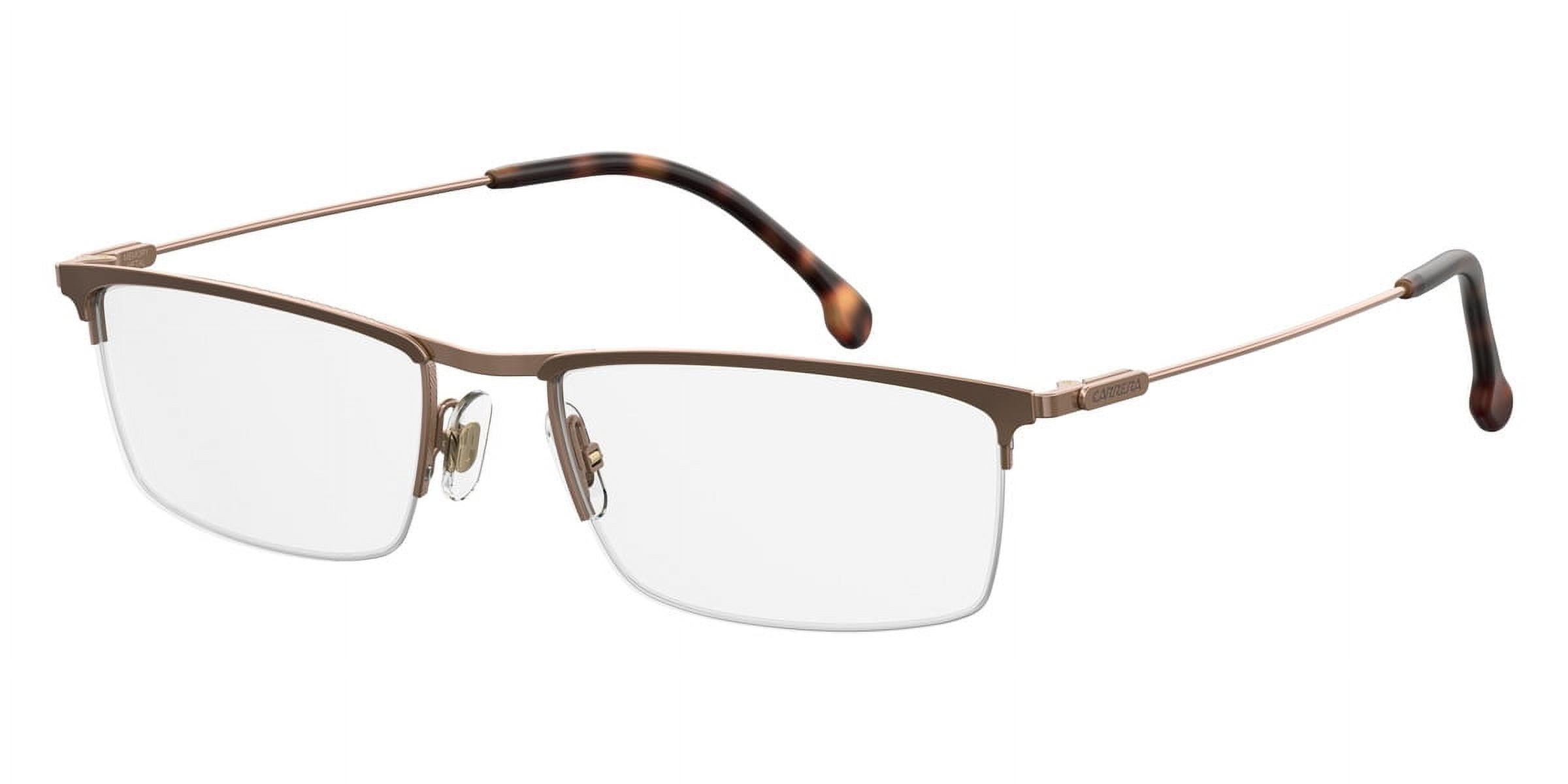 Carrera 190 SemiRimless Rectangular Matte Bronze Eyeglasses