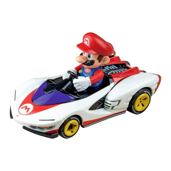 Carrera 64182 Mario Kart P-Wing Mario 1:43 Scale Analog Slot Car Racing Vehicle for Carrera GO!!! Slot Car Toy Race Track Sets