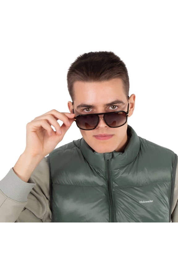 Brown Rectangular Men's Sunglasses CARRERA 296/S 02M2/HA 60