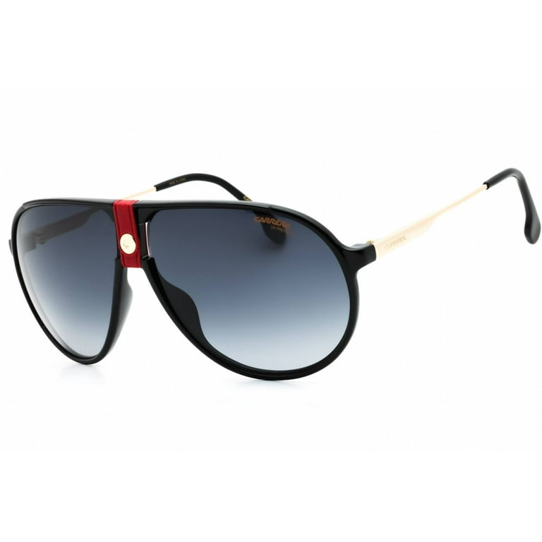 Carrera Aviator Unisex Sunglasses Black and Gold w/ Red Carrera 1007/S Burgundy Gold Style Carrera Sunglasses | ABC  main image 3