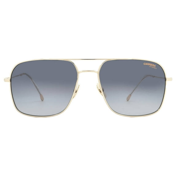 Carrera CA 247/S Metal Unisex Rectangle Sunglasses Gold/Grey 58mm Adult