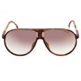 thumbnail image 1 of Carrera CA Champion65/N Plastic Unisex Aviator Sunglasses Brown Havana 62mm Adult, 1 of 2