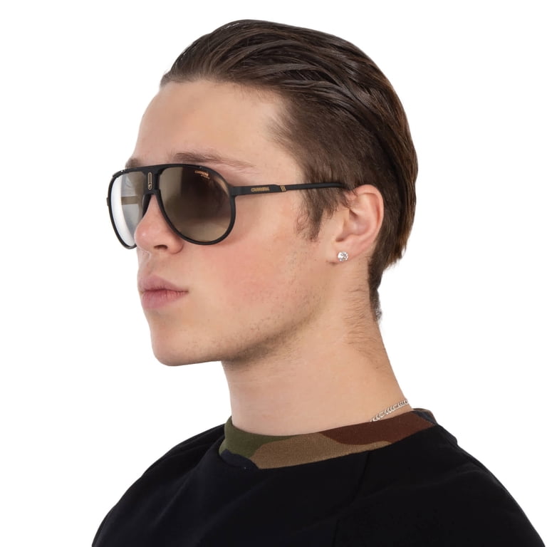Carrera  Sunglasses Black 62mm Unisex New Carrera Unisex Aviator Sunglasses, Matte Black Plastic Frame  main image 4
