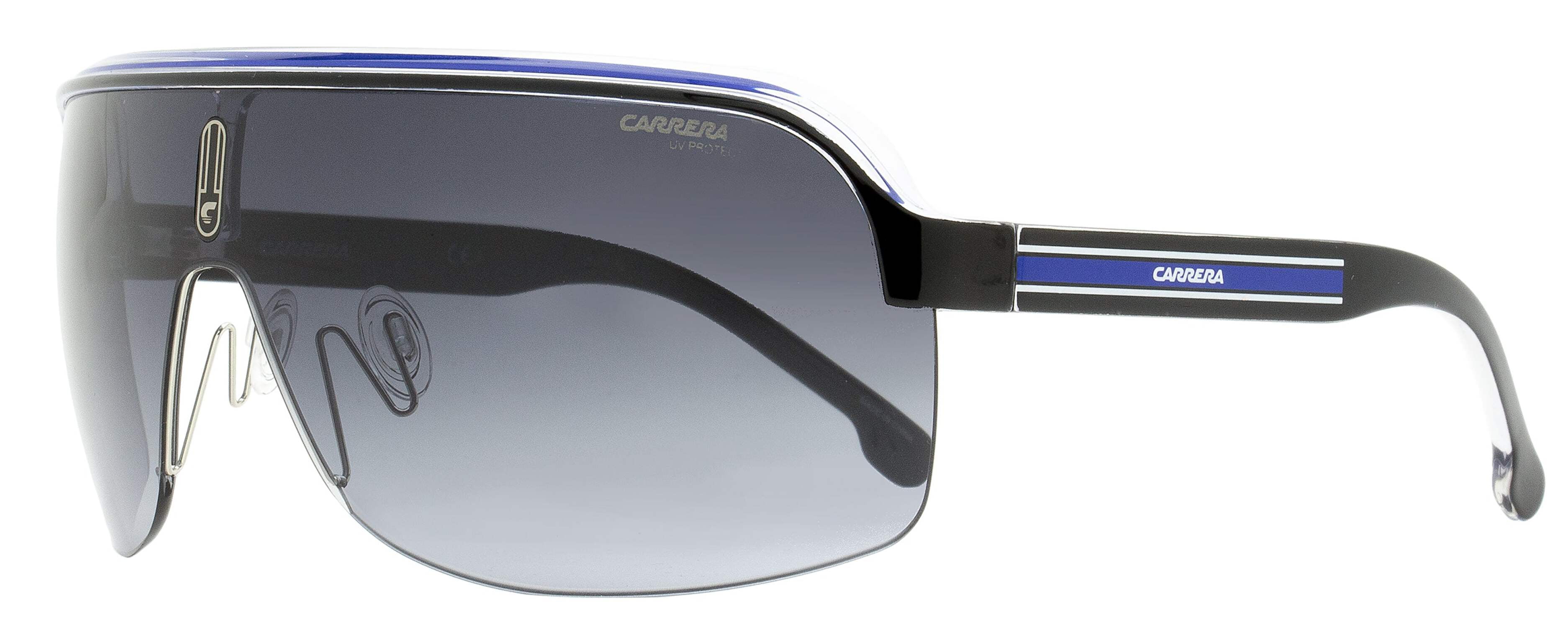 Carrera CA TOPCAR1/N Plastic Mens Wrap Sunglasses Black 99mm Adult