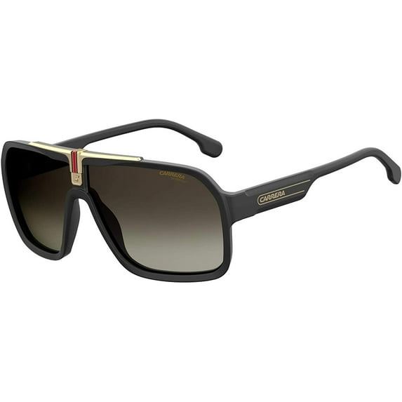 Carrera CA1014/S 0I46/K1 64M Black Gold/Brown Gold Plastic Navigator Sunglasses For Men+ Free Designer iWear Care Kit
