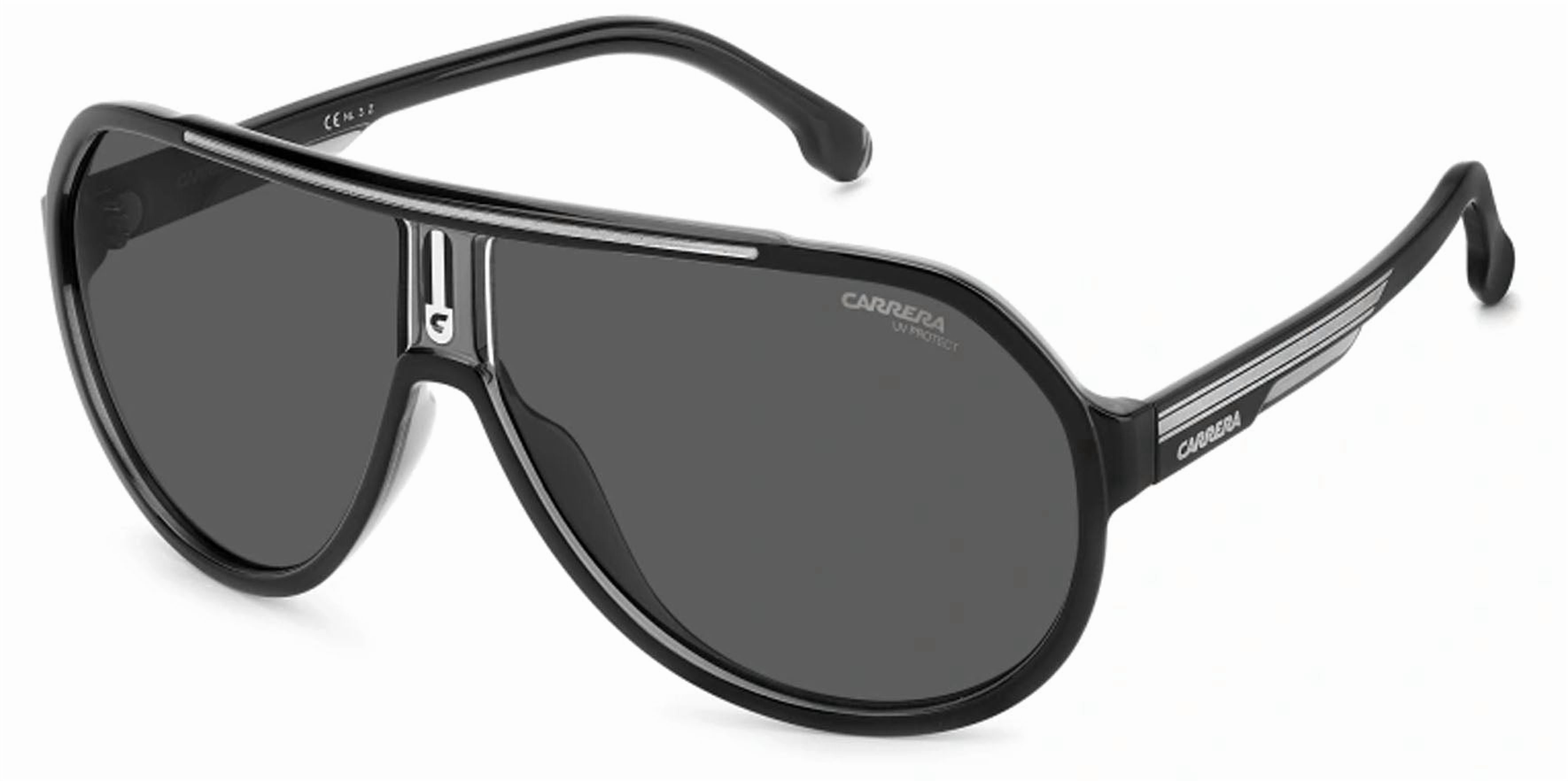 Carrera Polarized Men's Black Pilot Sunglasses - CA1057S-008A-M9