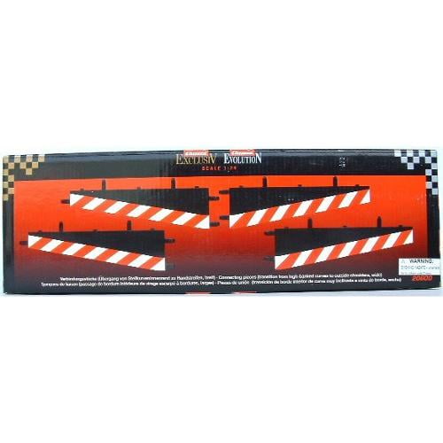 Carrera Connecting Section(4) Inside Shoulder High Banked Curve Multi-Colored