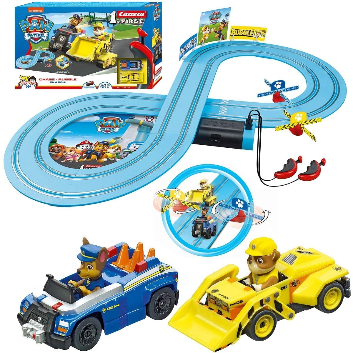 Paw Patrol Tracker Racer Carrera GO!!! Race Track - PAW Patrol Ready Race Rescue | Thimble Toys