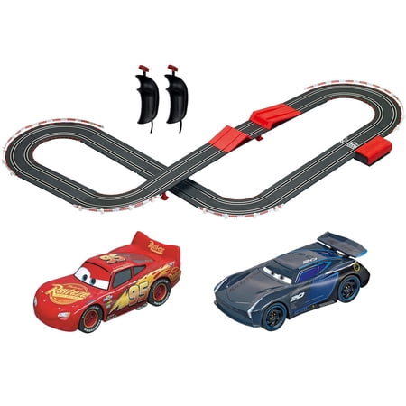 Carrera GO!!! Battery Operated Disney Pixar Cars Track Action Slot Car Race Track Set With Jump Ramp