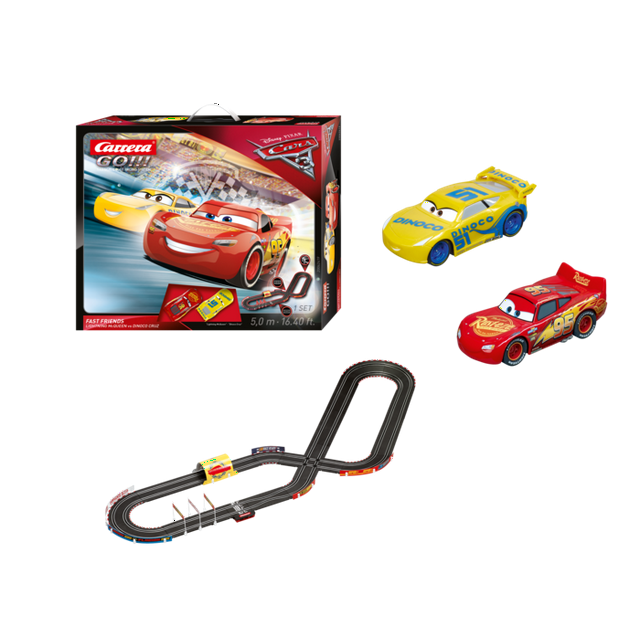 Carrera GO!!! Disney/Pixar Cars 3 Fast Friends Slot Car Race Track Set