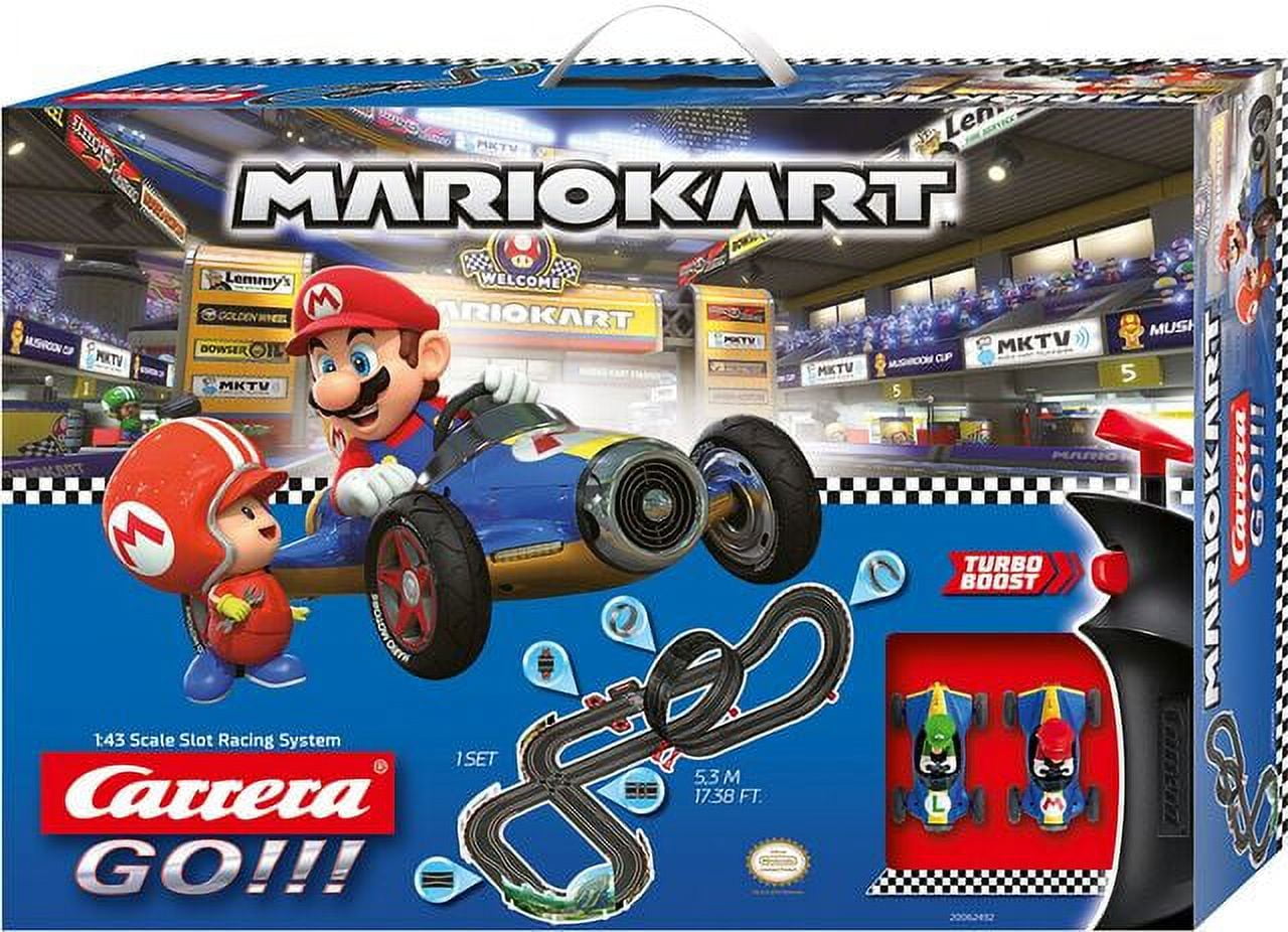 Carrera GO!!! Nintendo Mario Kart - Mach 8 1:43 Scale Slot Car Race Track  Set Featuring Mario and Luigi