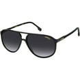 thumbnail image 1 of Carrera Grey Gradient Pilot Men's Sunglasses CARRERA 257/S 0807/9O 60, 1 of 2