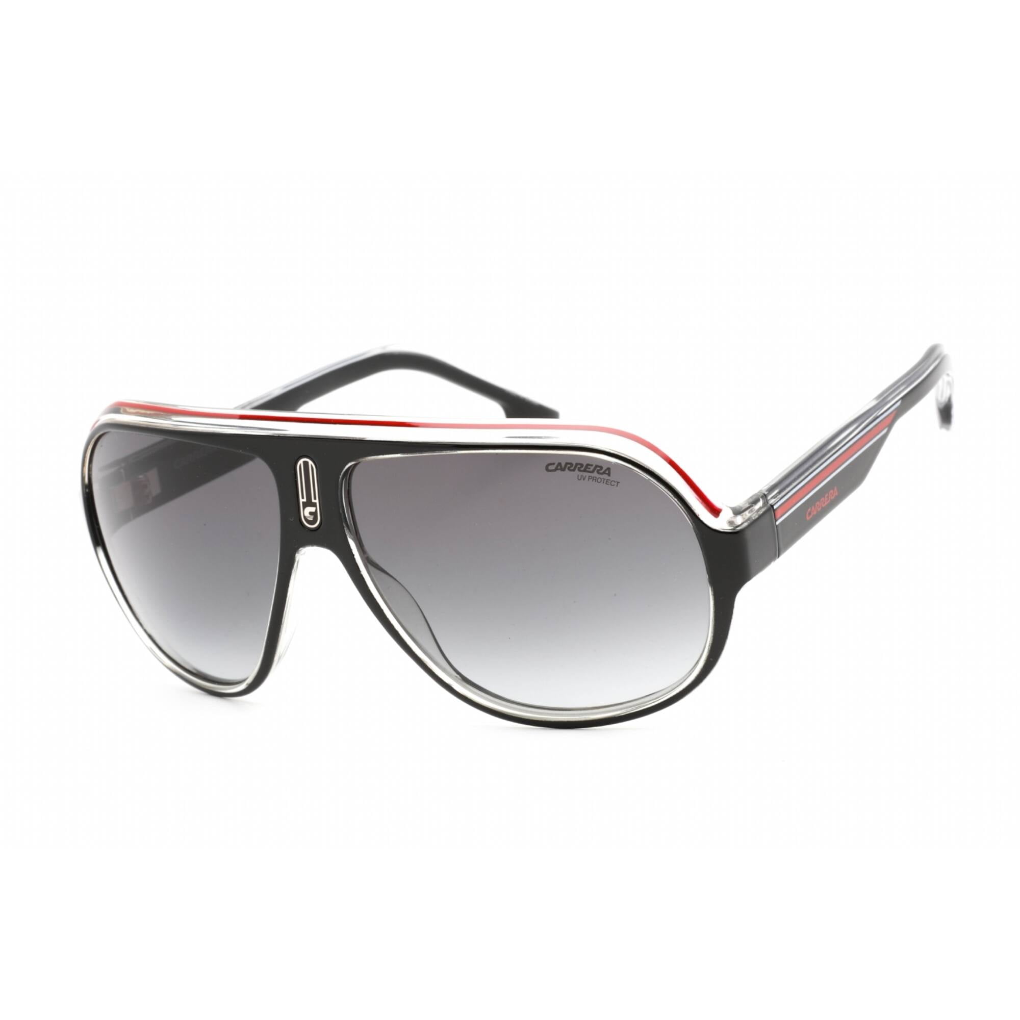 Carrera CA Speedway/N Plastic Unisex Aviator Sunglasses Black Crystal 63mm Adult