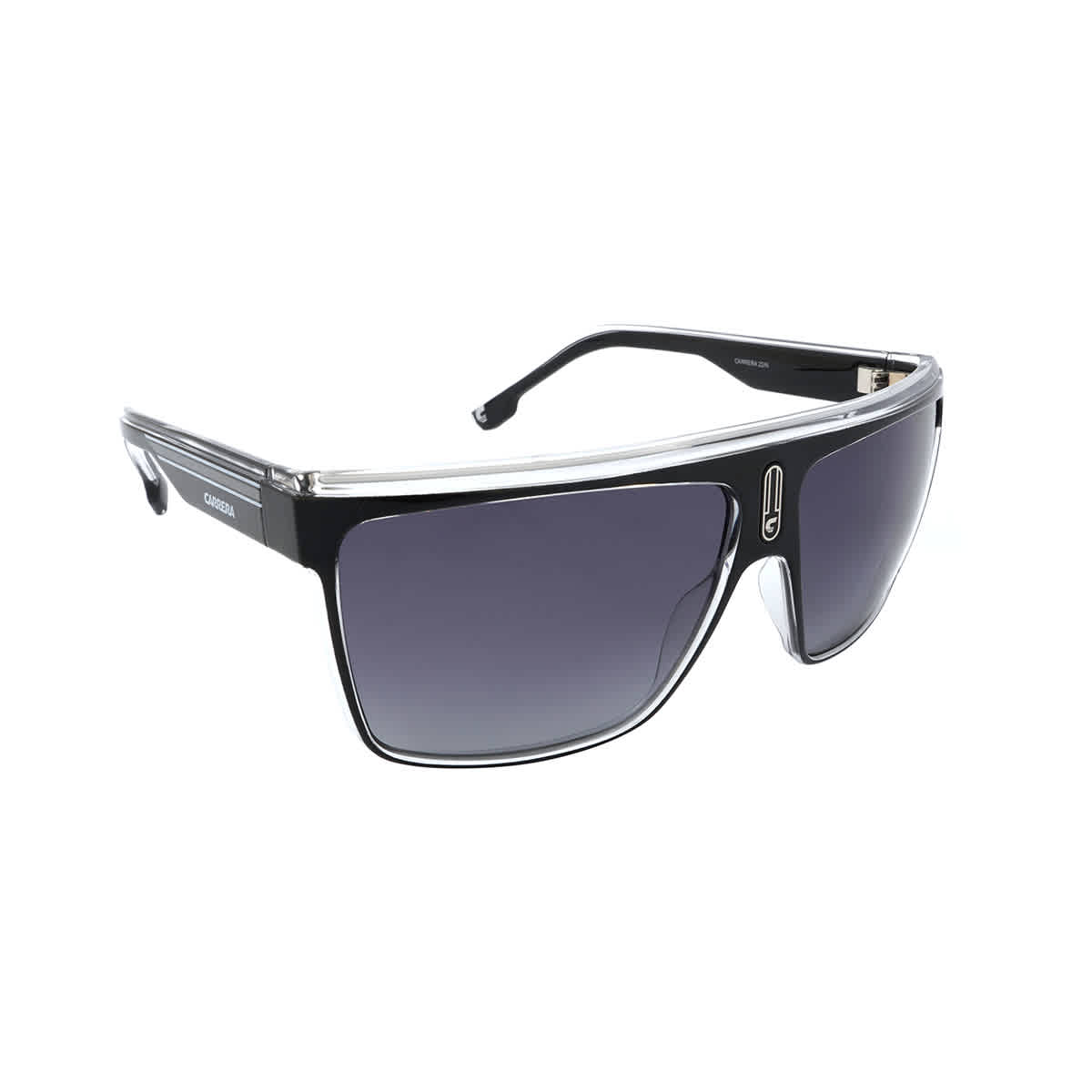 Carrera Men's Black/White Flat Top Square Sunglasses with Gradient Lens - CA22N-080S-9O