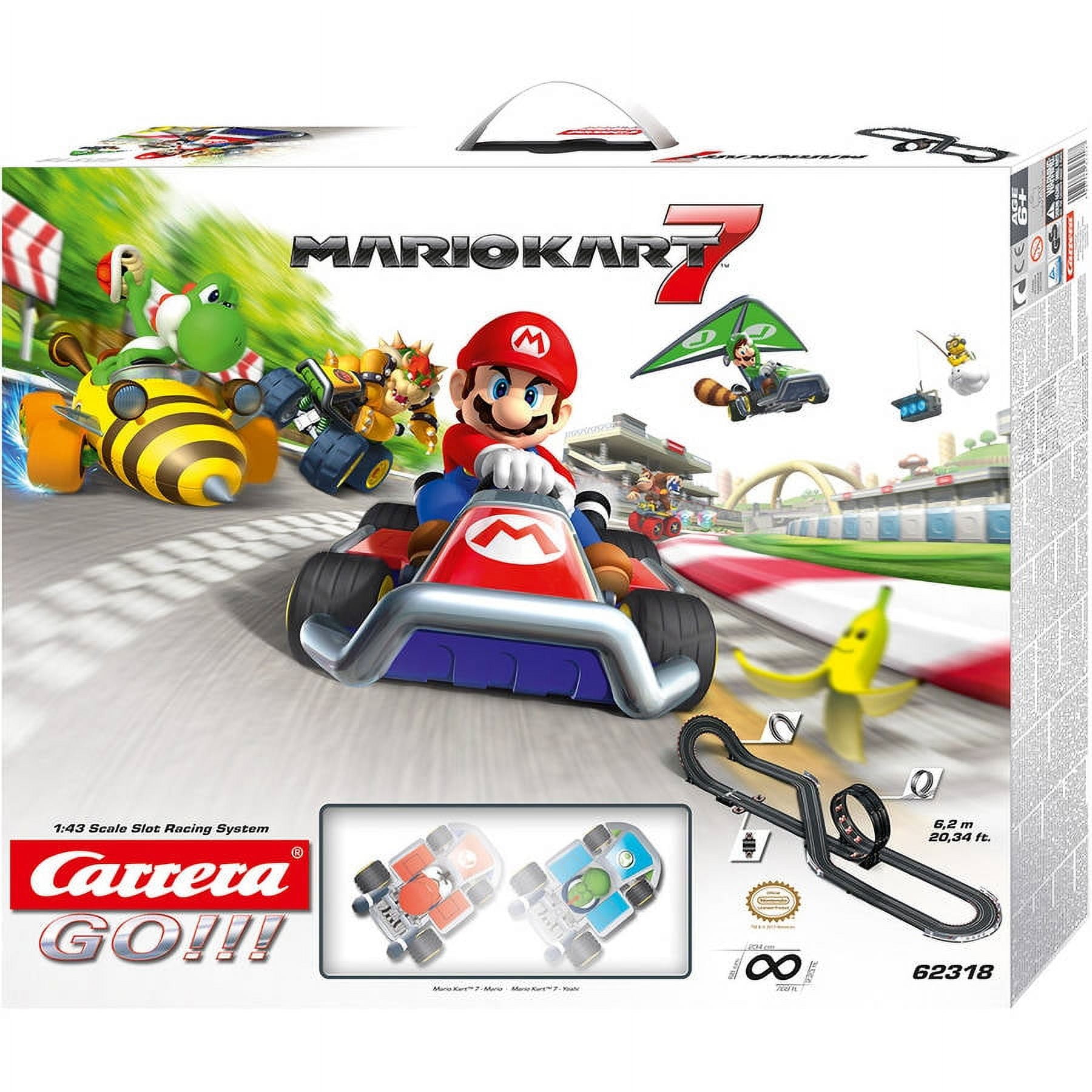Carrera GO!!! Mario Kart 8 Slot Car Race Track Set featuring Super Mario  versus Luigi 