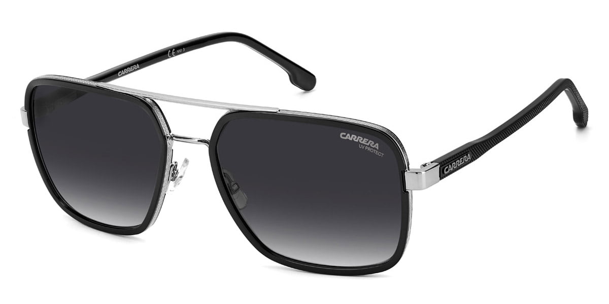 Carrera CA 256/S Metal Unisex Rectangle Sunglasses Ruthenium Black