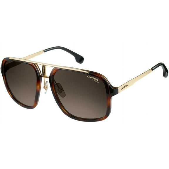 Carrera Men's Havana/Gold-Tone Navigator Sunglasses - CA1004S-02IK-HA