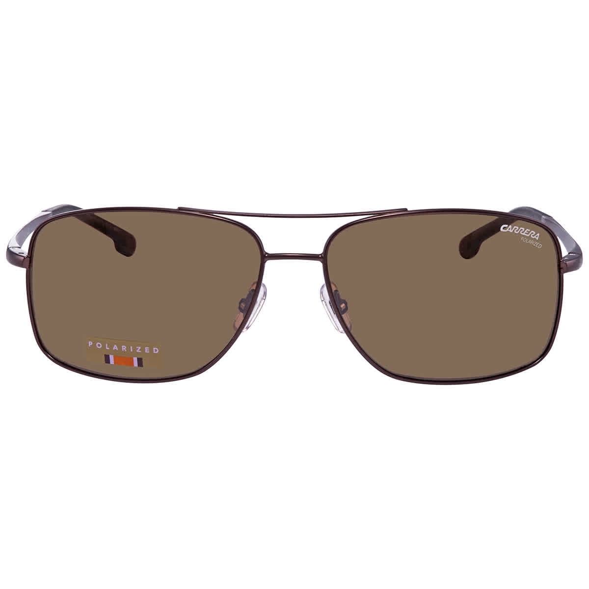 Polarized Bronze Rectangular Men's Sunglasses CARRERA 8040/S 009Q/SP 60