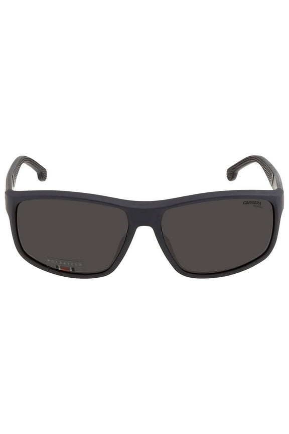 Polarized Grey Rectangular Men's Sunglasses CARRERA 8038/S 0003/M9 61