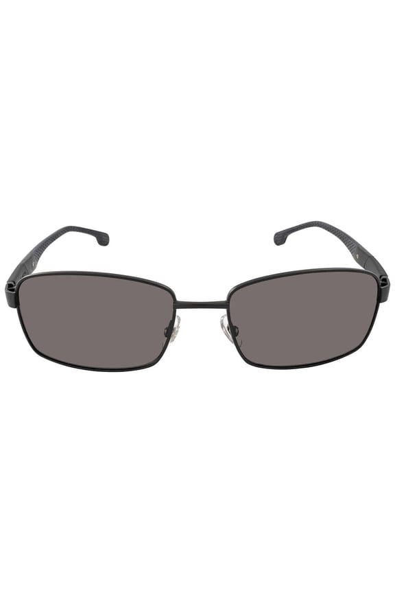 Polarized Men's Matte Black Rectangle Sunglasses - CA8037S 0003 M9