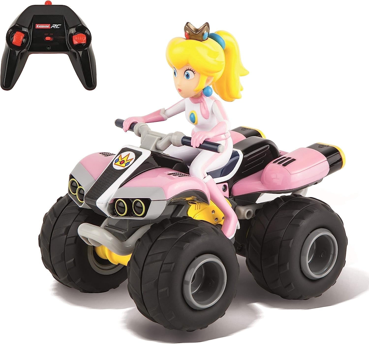 Carrera RC Mario Kart Peach Quad Toy Car with Differential Gear