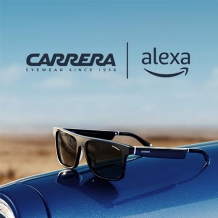 Carrera Smart Glasses with Alexa | Smart audio glasses | Sprinter black frames Polarized