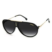 Carrera CA Hot65 Plastic Unisex Aviator Sunglasses Black 63mm Adult