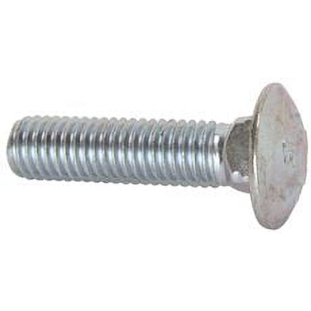 30 Boulons à Tête Ronde M6 X 12 Mm – Collet Carré, Pour Assemblages Rigides