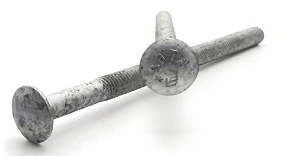 1/2-13 x 13 (25 Pack) Hot Dipped Galvanized Carriage Bolt Grade 307A for Exterior Use by, LLC