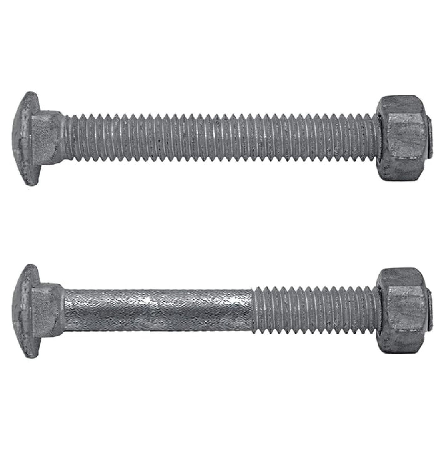 Carriage Bolts 3/8-16 x 3: w/Nuts Galvanized Bulk Carriage Bolt ~ Coarse Thread (3 inches Long) (100 Pieces)