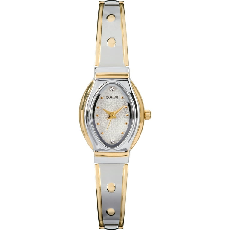 Carriage Women s Watch Two Tone Stainless Steel Bracelet Walmart