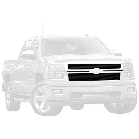 Carriage Works 47233 CWG47233 14-15 SILVERADO 1500 Z71 ONLY BLACK NO-CUT REPLACEMENT BILLET GRILLE