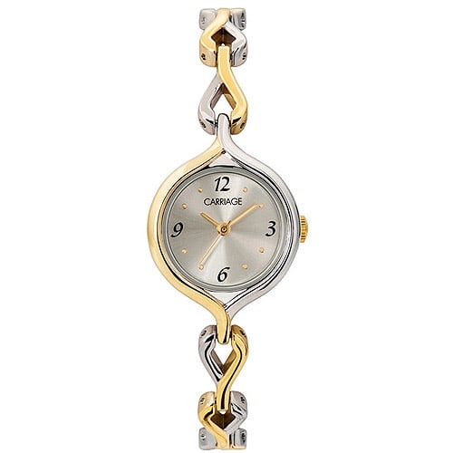 Carriage by Timex Women's Silver Dial Two-Tone Bracelet Watch