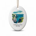 Red Rope Bridges Carrick-A-Red Oval Christmas Keepsake, Rope Bridge Travel Destination ...