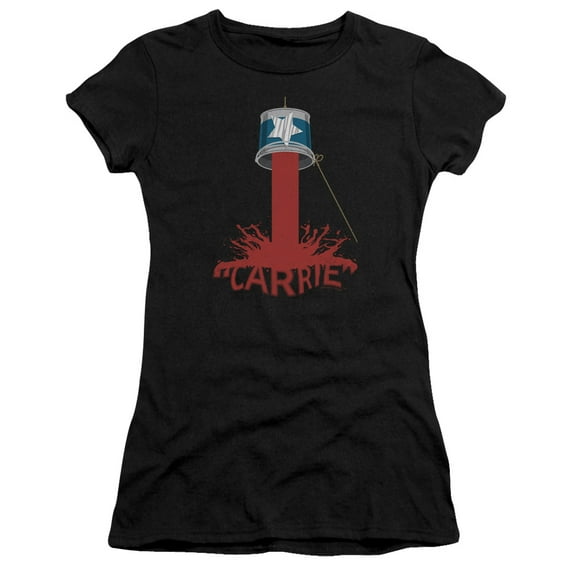 Carrie Bucket Of Blood Junior Women's T-Shirt Sheer Black