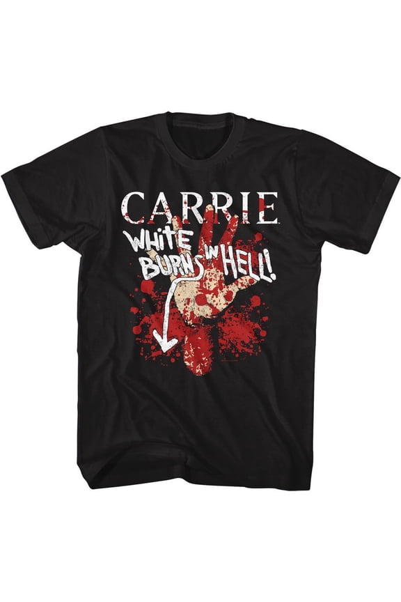 Carrie Burns In Hell Black T-Shirt