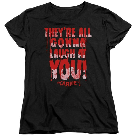 Carrie Laugh At You Women's T-Shirt Black