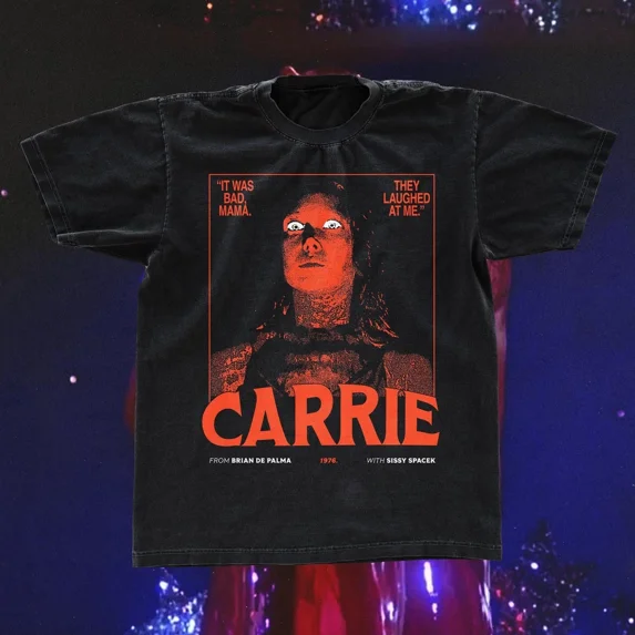 Carrie Movie 1976 T-shirt, Retro Horror Movie Unisex Shirt