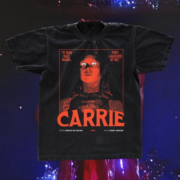 Carrie Movie 1976 T-shirt, Retro Horror Movie Unisex Tee